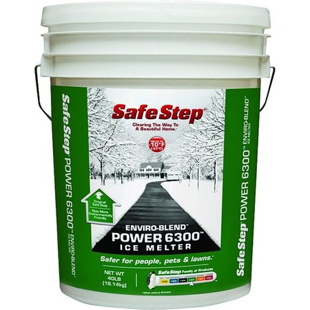 SAFE STEP 56840 Ice Melter, Crystalline Solid, White, 40 lb Pail 806733